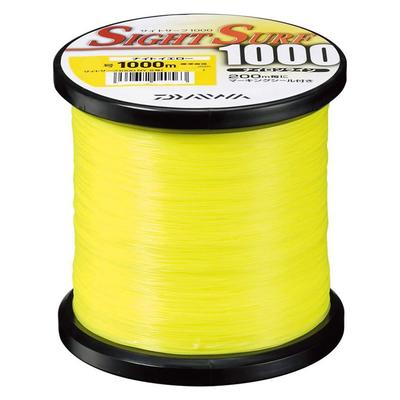 Daiwa Sight Surf 2 Nylon Line, Size 4, 1000m, Night Yellow