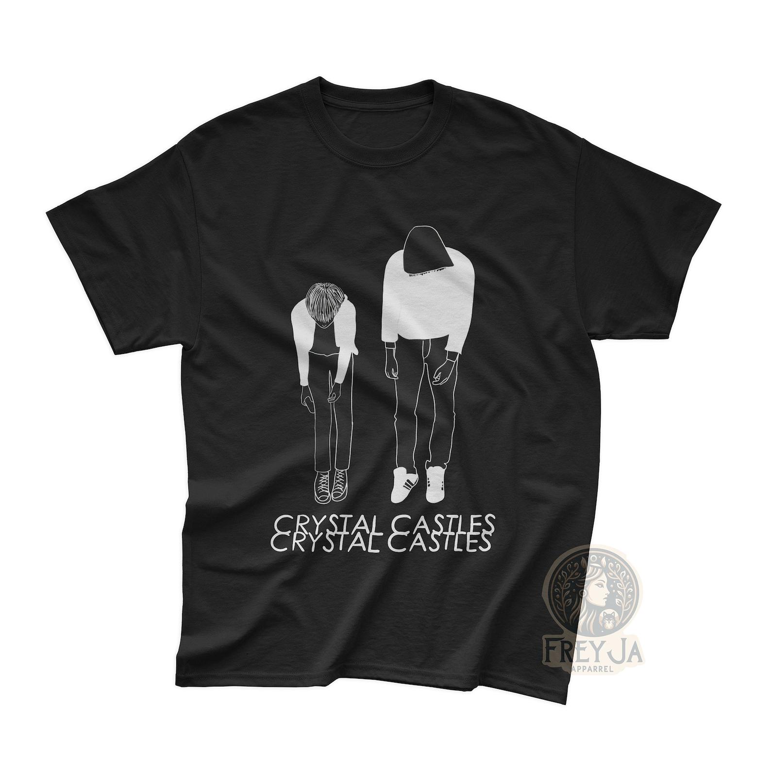 Crystal Castles Exclusive T-Shirt - Unisex Music Band Merch - Indie Music Apparel Gift - Edith Frances Tee XL