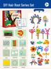 International Kindergarten DIY Kit: Chenille Stems, Pompoms & Non-Woven Fabric for Handmade Art Projects