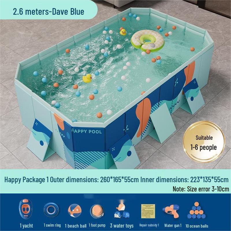 WEZHO 2.6m Easy-Set Outdoor Swimming Pool