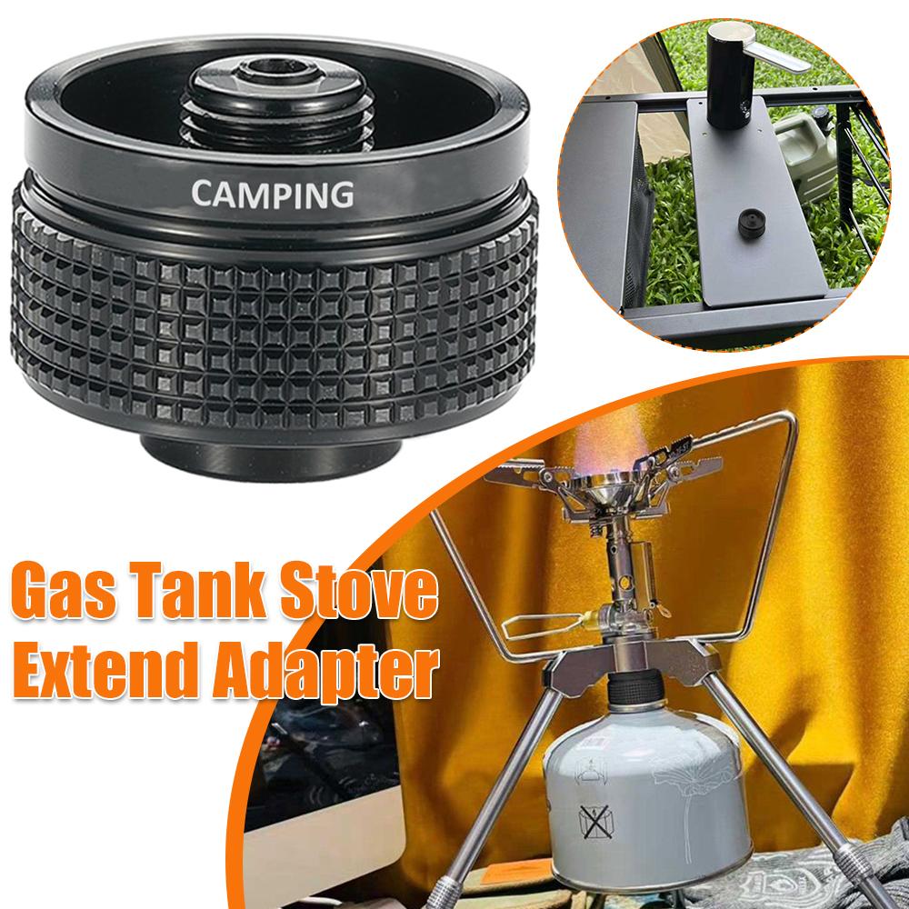Aluminum Alloy Camping Stove Adapter Portable Stove Propane Adapter Small Gas Tank Adapter for Outdoor Backpack Hiking