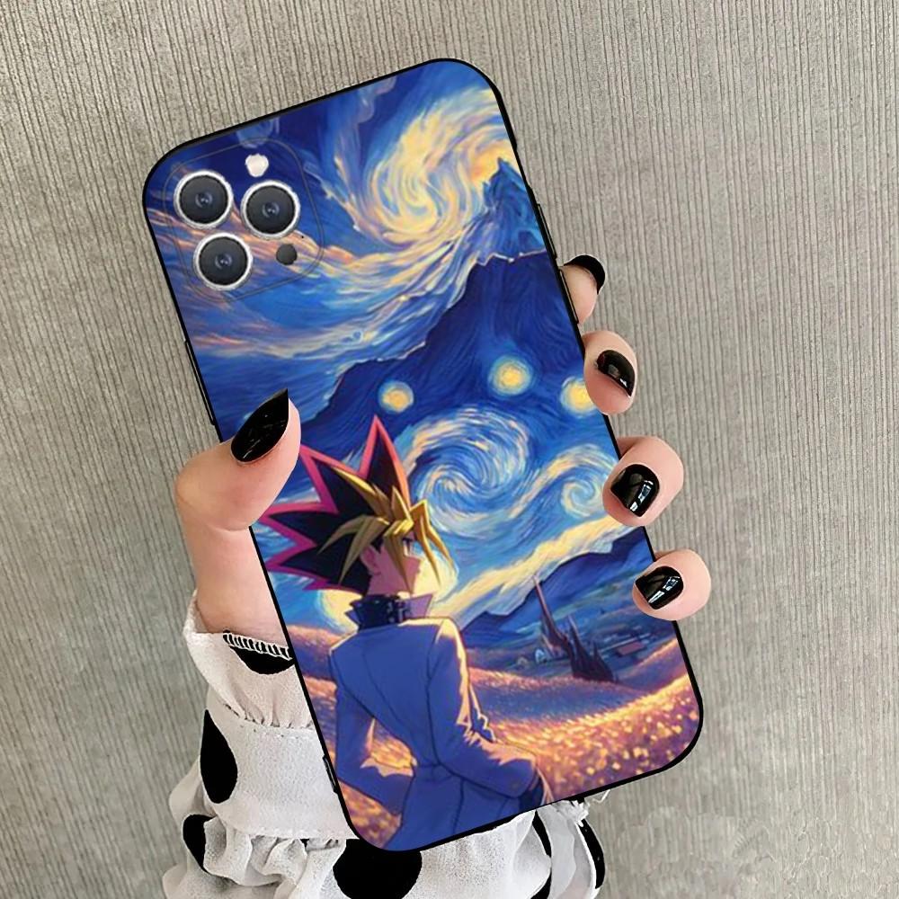 Game Yu-Gi-Oh Phone Case For iPhone 15,14,13,12,11,Plus,Pro Max,XS,X,XR,SE,Mini,8,7 Soft Silicone Black Cover