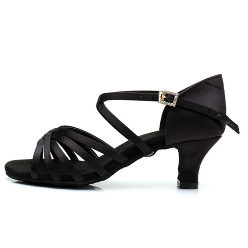 Buty do tańca latynoamerykańskiego damskie na wysokim obcasie jedwabne buty do tańca damskie miękka podeszwa buty do tańca na obcasie 8,5 cm dla dziewcząt buty do salsy buty do tańca towarzyskiego