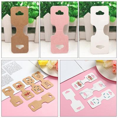 Headband Hair Rope Jewellery Packing Card Hanging Blank Tag Display Holder Cardboard DIY Package