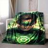 1pc Green Lantern Blanket Polyester Fiber, All Season Comfort for Sofa, Bed, Office, Car, Camping Ideal Home Decor & Gift, Office Comfort