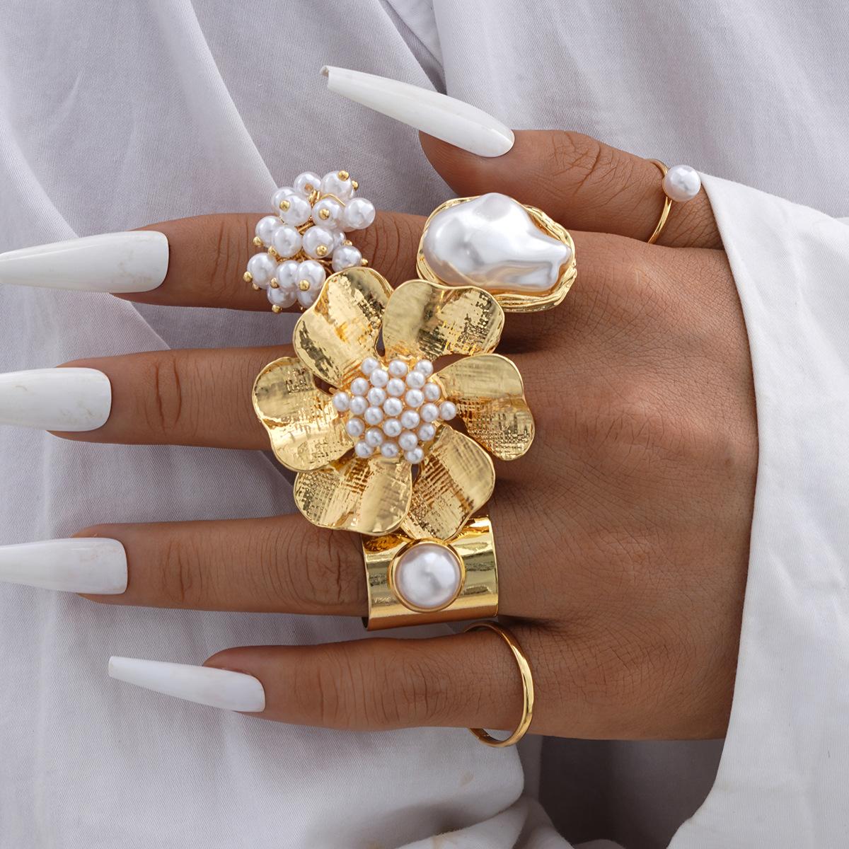 

ЕСЛИ Я Винтажный Гладкий Кольцо с Дизайном Цветка и Ракушки Мода Элегантный Богемный Морская Звезда Персонализированное Кольцо Вечеринка Праздник Повседневная Носка Ювелирные Изделия