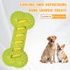 3Pcs Dog Chew Toy Squeaky Teeth Cleaning Molar Stick Textured Teething Bone Puppy Chew Toy for Medium Large Dogs