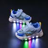 Kinder-Sportschuhe mit Dinosaurier-Motiv, atmungsaktive Mesh-Sneaker für Jungen und Mädchen, Kleinkinder, leichte Lauflernschuhe mit rutschfester Innensohle, für draußen und drinnen, für die Schule