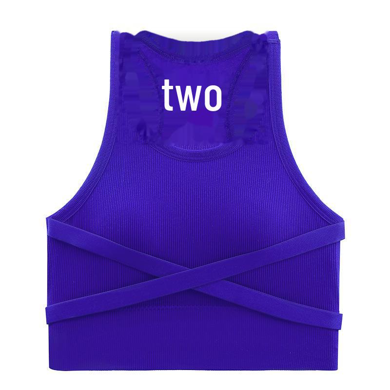 Shockproof Women's Sports Bra: Anti-Shake, Anti-Sag, High-Intensity Yoga, Stylish Vest Design with Support.