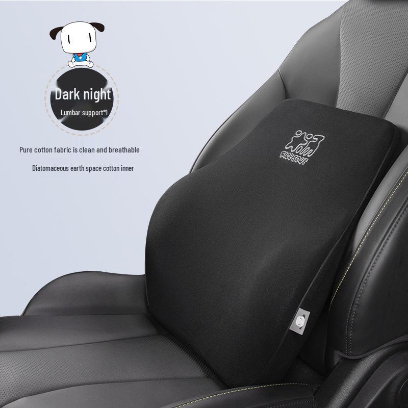 Podpórka lędźwiowa pod oparcie fotela samochodowego - Pianka z pamięcią kształtu, Uniwersalne dopasowanie na wszystkie pory roku