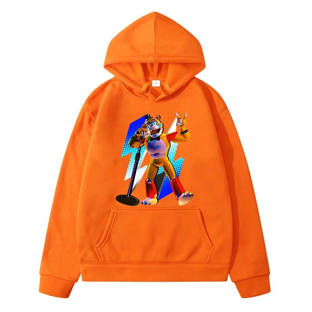 FNAF Anime Hoodie Autumn Boy Clothes Fleece Sweatshirt Y2k Sudadera Casual Pullover Bear Rabbit Kawaii Jacket Kids Clothes Girl