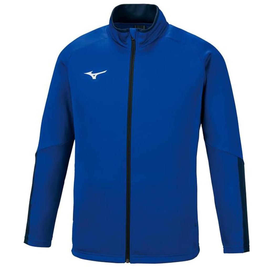 Mizuno TEAM Line Soft Knit Training Surf Blue x Size XS Jacket, 32MC1160, Navy,