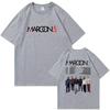 T-shirt in Cotone Maroon 5 Girocollo Manica Corta Unisex Regalo per Fan Maglietta Grafica