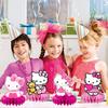 8Pcs Kitty Honeycomb Table Centerpiece, Kitty Birthday Party Supplies Table Decorations for Kids Party Decorations