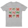 Christmas Bows Festive Holiday TShirt Unisex Gift Retro Seasonal Funny Xmas