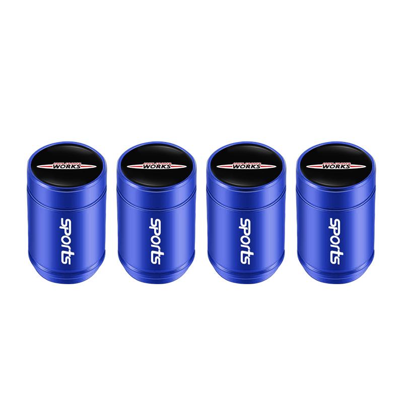 4Pcs Aluminum Alloy Car Tire Valve Cap Auto Wheel Accessories For MINI Cooper S Works JCW R55 R56 R53 R60 R61 F54 F55 F56 R50