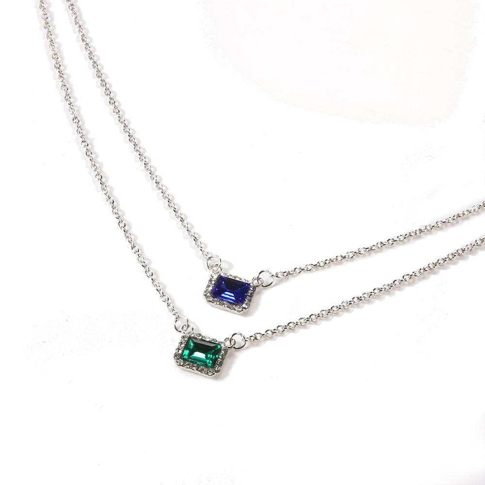 Big-Name Fashion Street Shot Personalized Popular Women'S Diamond Chain Multi-Layer Necklace Party Accessories