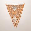 Retro Cashew Print Silk Scarf Accessories Rhombus Versatile Triangle Scarf Spring And Summer Thin Out Clothing With Shawl
