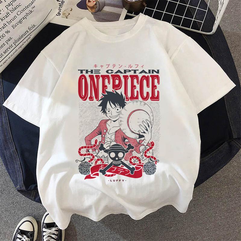 Japanese Anime One Piece Luffy T-Shirt Chopper Peripheral Clothes Men Cartoon T-shirt  Fashion Harajuku Ullzang Fashion Unisex Top