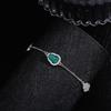 Blue Water Jadeite Gourd Bracelet Women's Chinese Retro Elegant High-end Jadeite Accessories Hand Jewelry