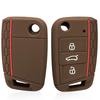Silicone Car Accessories Key Case Cover for Volkswagen Golf 7 Tiguan Skoda Octavia A7 for Seat Ateca FR Key Holder Car-styling