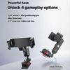 MA56 4-in-1 Phone Clamp Mount 360° Rotation Mount for Livestreaming Vlog Shots Photography Light Tripod