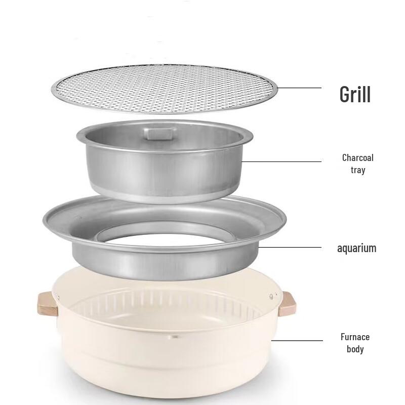 ZISIZ Multifunctional Portable BBQ & Tea Kettle Stove