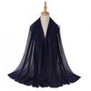 New Malaysia-Indonesia Pearl Chiffon Gypsy Hot Diamond Headscarf, Spring and Summer Long Ladies Hijab Scarf