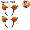16PCS Halloween Spooky Pumpkin Hair Bands Quirky cute wash face headband women 2025 Halloween Party Hairpin Decoration Headpiece