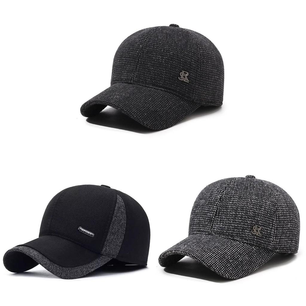 Winter Mens Baseball Cap With Fleece Lining For Warmth And Windproof Comfort