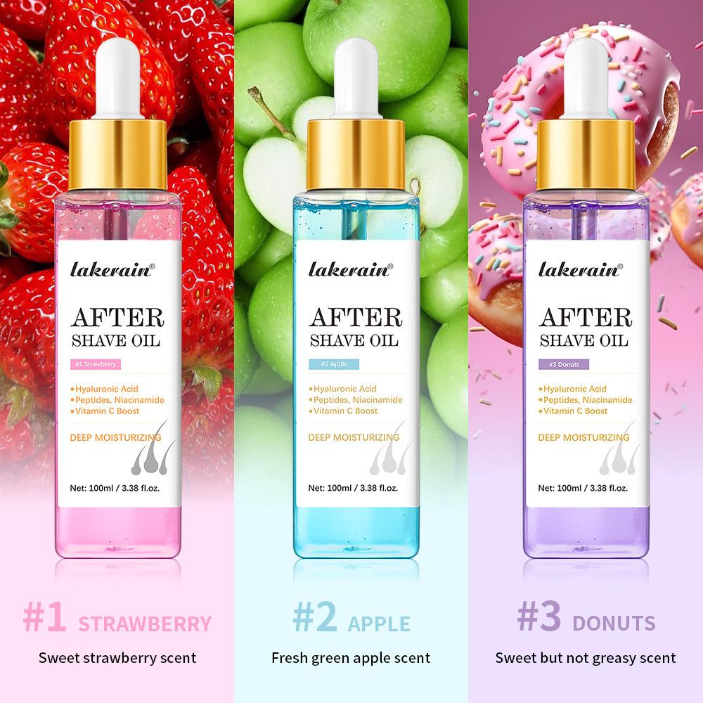 Ätherisches Öl nach der Rasur zur feuchtigkeitsspendenden, hydratisierenden und glättenden Pflege.