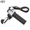 36V 48V 60V Electric Bicycle Throttle Grip E-bike Handlebar with Lock Ebike Scooter Accelerator Power Indicator Key LED Display Throttles 2