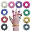 100 Pcs/lot Mini Spring Finger Massage Relax Gadget Diameter 27 Mm Acupuncture Massage Rings Finger Massager 6 Colors Choose