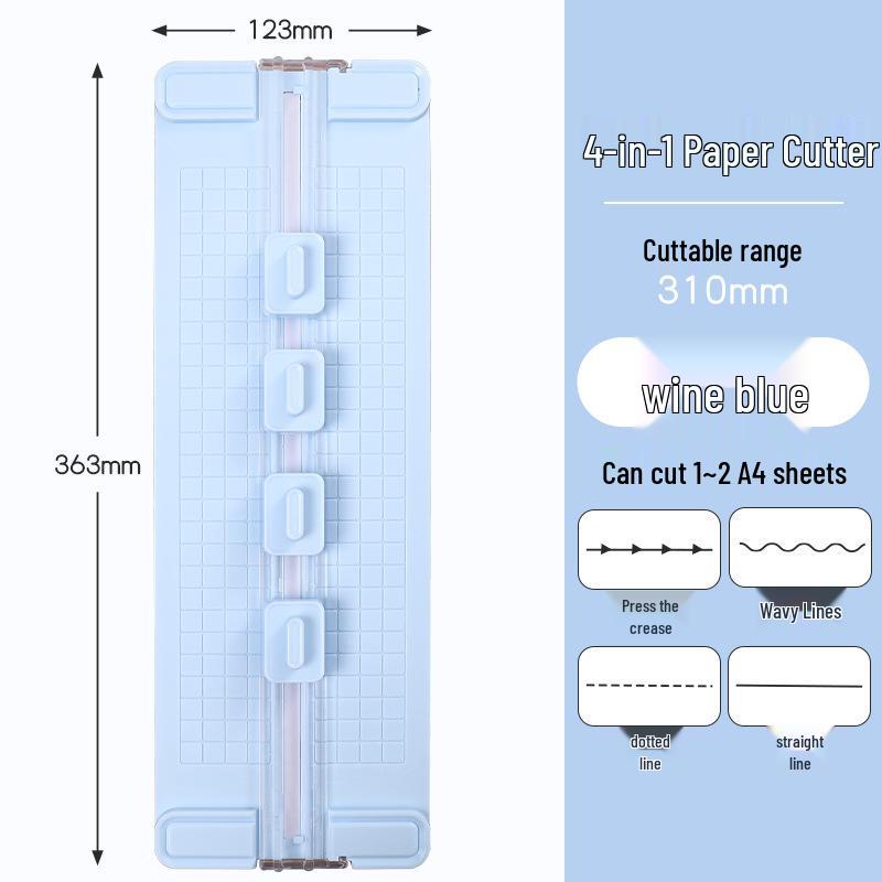 Portable 4-in-1 Student DIY Paper and Photo Cutter