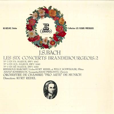 LP Record REINHOLD BARCHETKURT REDEL ET WILL  J.s.bach Les Six Concerts Brandebou RE1025RE ERATO Japan Classical Used