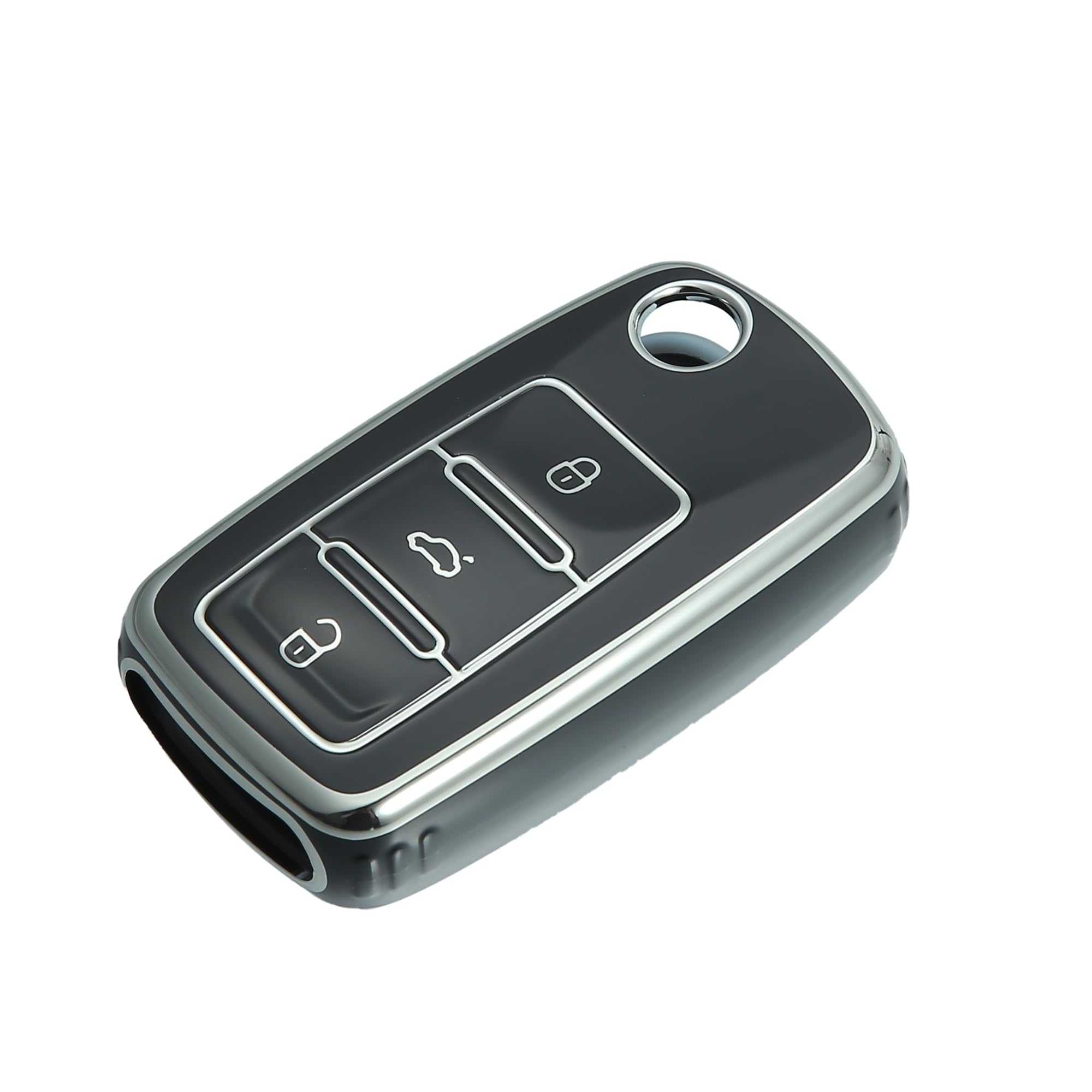 uxcell Smart Key Fob Case Cover Compatible with Volkswagen Compatible