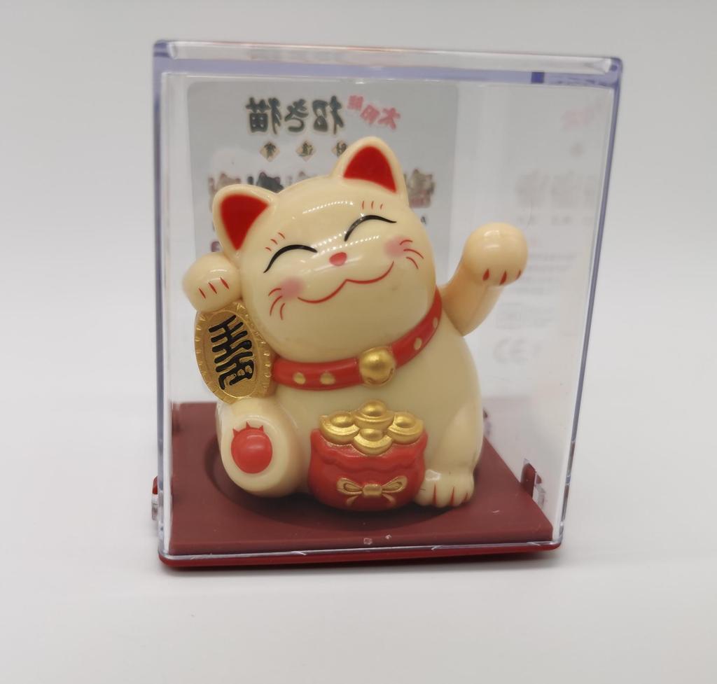 Solarbetriebene Winkekatze Figur - Kreatives Ornament und Einzigartiges Geschenk