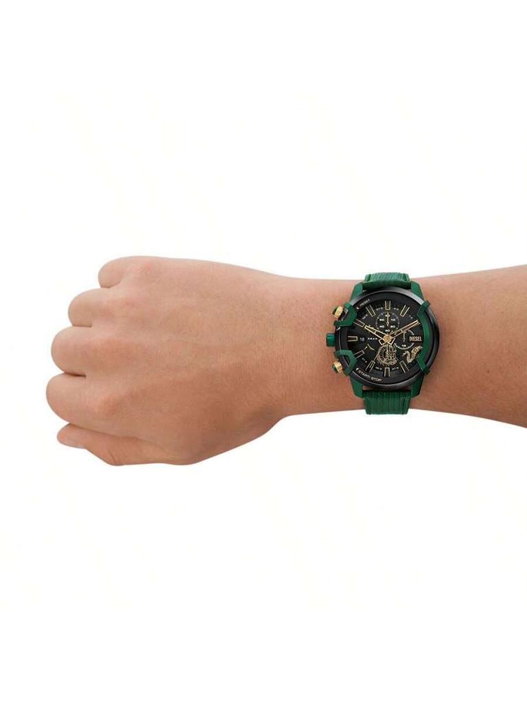 Diesel Men's Quartz Watch Leather Strap 48mm Dial DZ4651