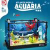Aquarium Shark Crab Block Set With Fish Underwater World Led
