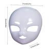 Katzenmaske Fursuit Kopfmaske Halloween Maske zum Bemalen Tier Cosplay Maske DIY Weiße Halbmasken für Maskeradenparty