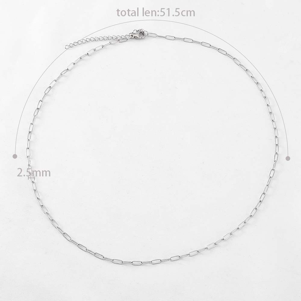 1PC 5PCS New Stainless Steel Frosted Necklace Bracelet Set Jewelry Making Gift Thick Link Chain OT Buckle Clasp Handmade Chokers