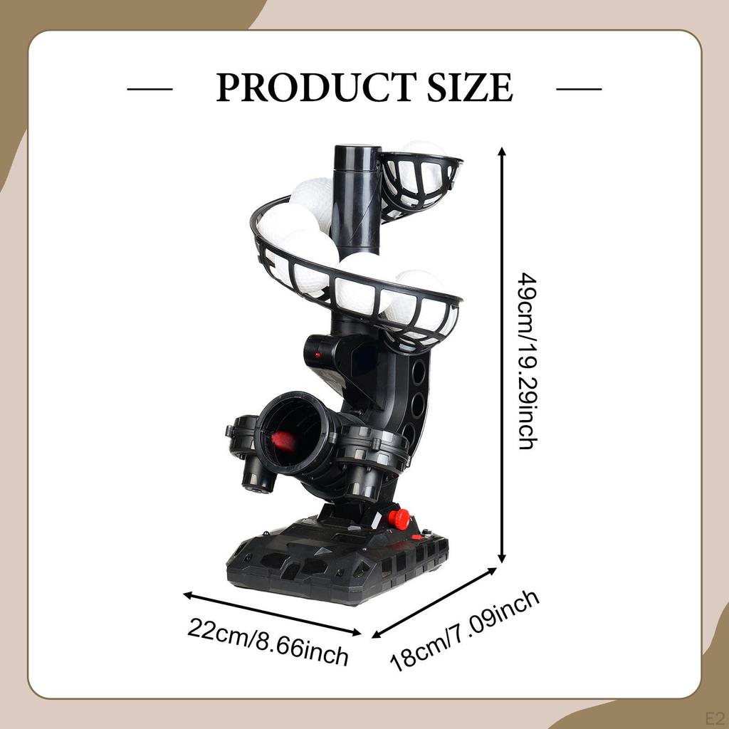 Baseball Pitching Machine Lightweight Portable Training Aid Throwing