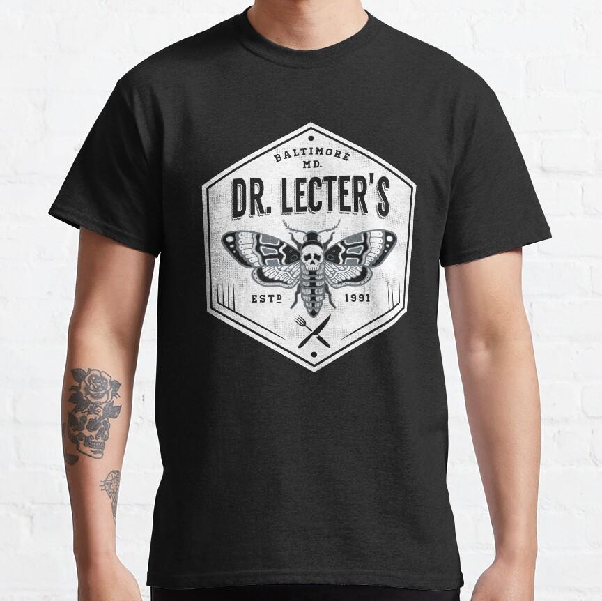 Dr. Lecters Gourmet-Dinner Hannibal Schweigen der Lämmer 100% Baumwolle Rundhals Lecter Mads Horror Hannigram T-Shirt für Männer