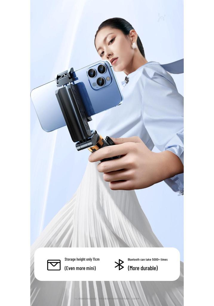 3-in-1 Portable Selfie Stick & Phone Holder for Vlogging and Streaming