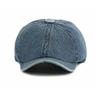 British Style Denim Octagonal Cap Men Women Beret Solid Color Retro Painter's Cap Newsboy Cap