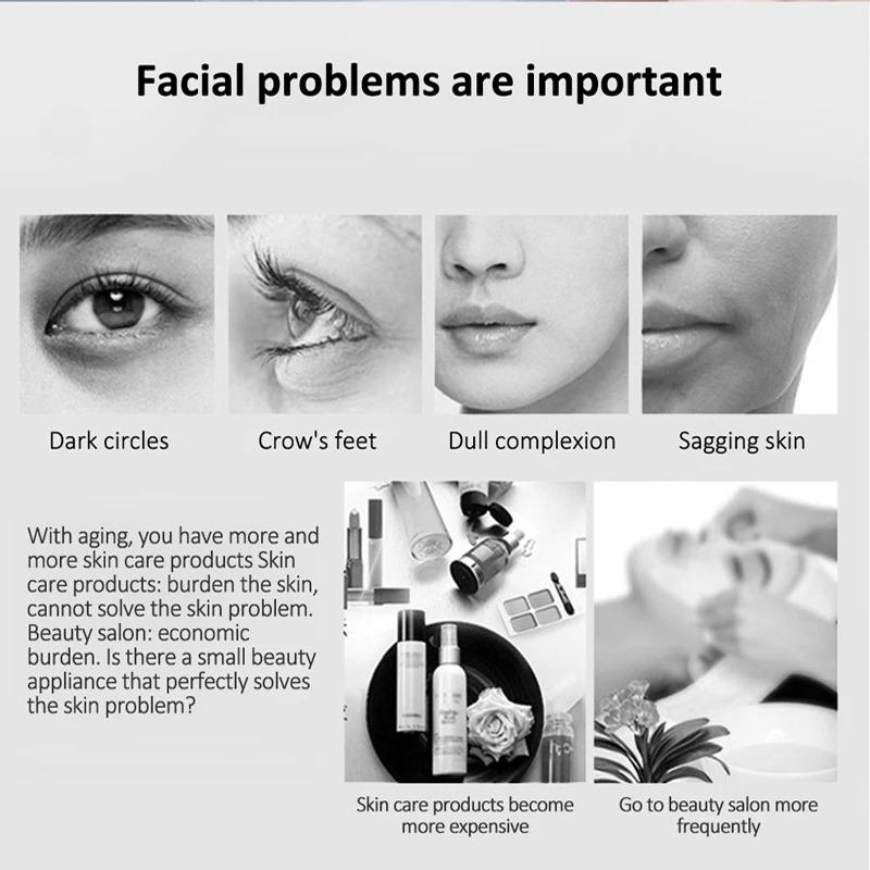 Elektrische Frau Anti-Falten Aufhellung Ionen Gesichtsmassagegerät Hautpflege Gesichtsreiniger Schönheit Elektronische Iontophorese Hautpflegewerkzeug
