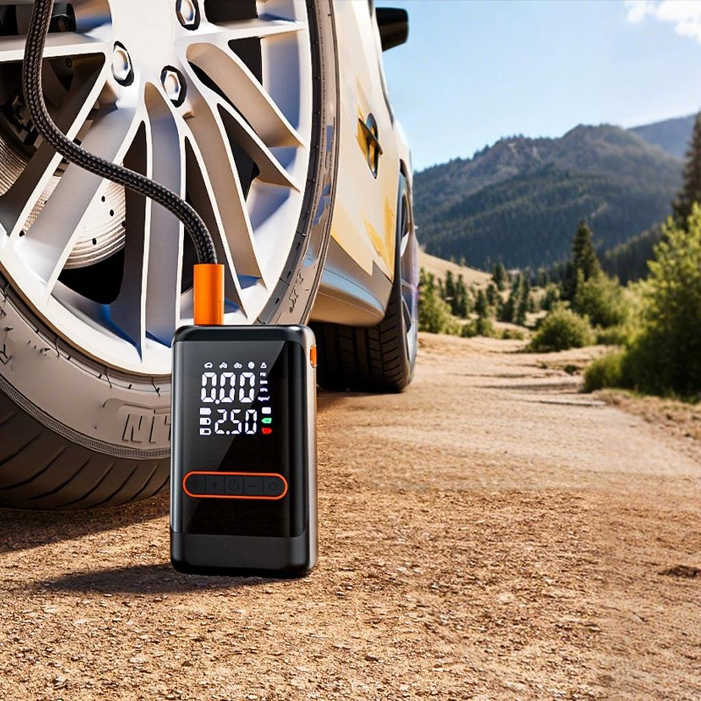 Tire Inflator Portable  Compressor Portable Cordless    with Digital Pressure Gauge 150PSI 3X Quick Inflation and Automatic Shutdown Function Aut