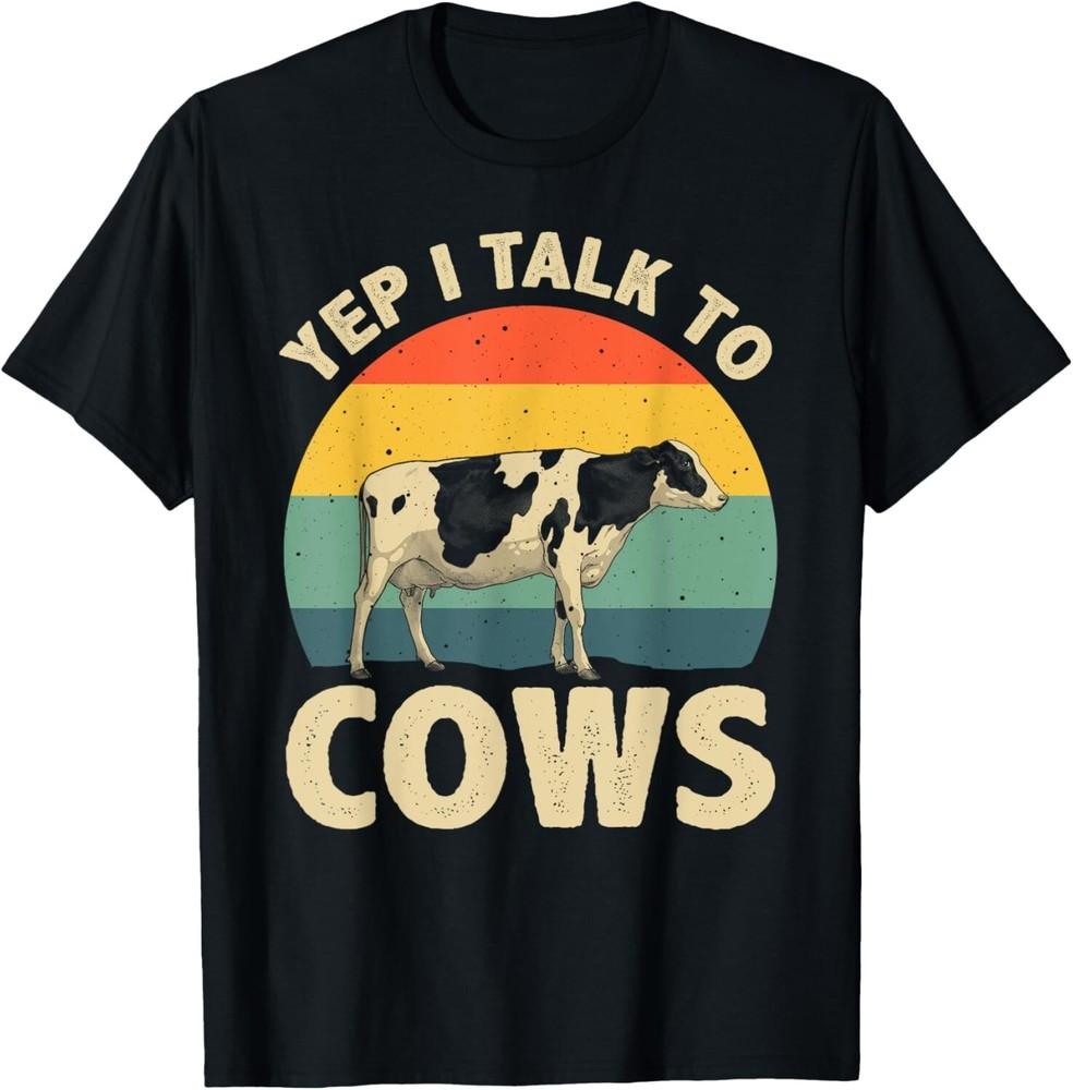 

Cool Cow Design For Men Women Dairy Farmer Farming Cow Lover Gift Unisex T-Shirt M