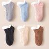 Silica Gel Winter Floor Socks Grid Sleeping Socks Fashion Thicken Velvet Socks  Fall/Winter