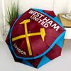 West Ham United, London Automatic Opening and Closing, 8 Rib Structure Portable Umbrella, Suitable for Men and Women In All Seasons  Perfect